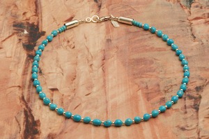Desiree Yellowhorse Genuine Sleeping Beauty Turquoise Necklace